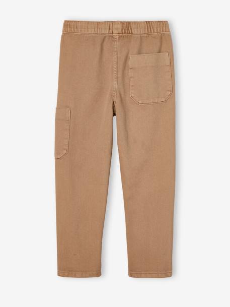 Pantalon cargo couleur garçon bleu pétrole+caramel 7 - vertbaudet enfant 