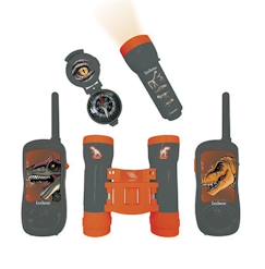 Jouet-Kit d'aventurier - Dinosaure - Talkie-Walkies 120m - Jumelles - Boussole - Lampe-torche