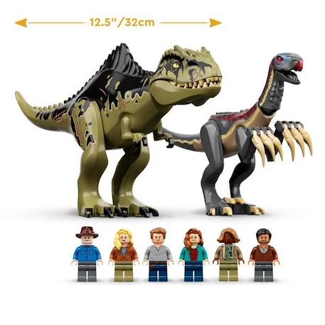 LEGO® 76949 Jurassic World L’Attaque du Giganotosaurus et du Therizinosaurus, Hélicoptère et Figurine de Dinosaure NOIR 4 - vertbaudet enfant 