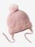 Ensemble bébé fille bonnet + snood + moufles rose poudré 2 - vertbaudet enfant 