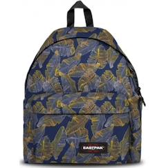 -Sac à dos Synthétique Imprimé feuille bleu jaune - Ek620 -