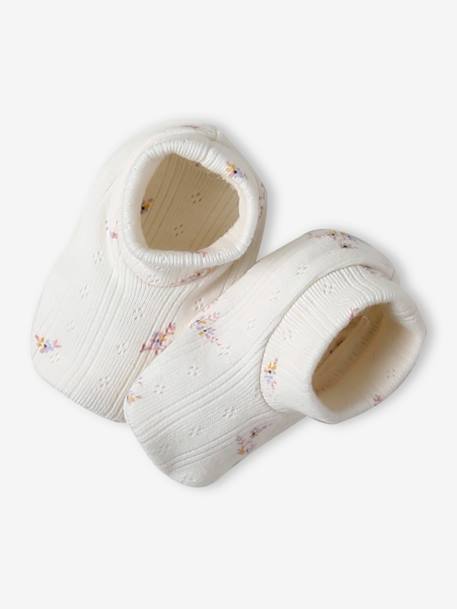 Ensemble naissance fille bonnet + moufles + chaussons + pochon personnalisable rose 5 - vertbaudet enfant 