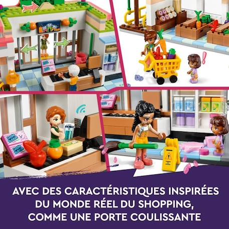 LEGO® Friends 41729 L’Épicerie Biologique, Jouet Supermarché, avec Camion & Mini-Poupées BLANC 3 - vertbaudet enfant 