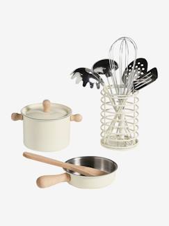 Jouet-Set de cuisine en métal et bois FSC®