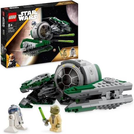 LEGO® Star Wars 75360 Le Chasseur Jedi de Yoda, Jouet The Clone Wars avec la Minifigurine Yoda et Figurine R2-D2 BLANC 1 - vertbaudet enfant 