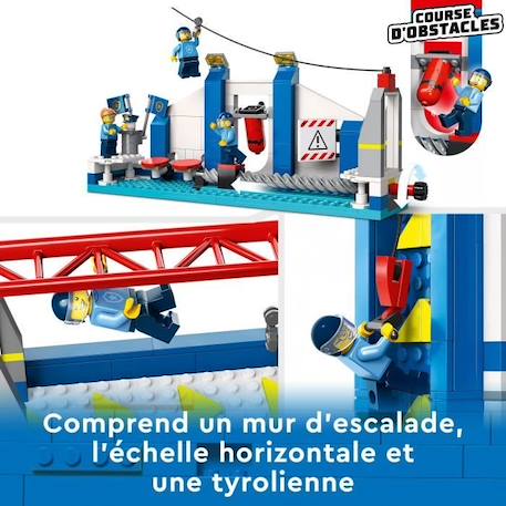 LEGO® City 60372 Le Centre d’Entraînement de la Police, avec Figurine de Cheval, Jouet Voiture BLANC 5 - vertbaudet enfant 