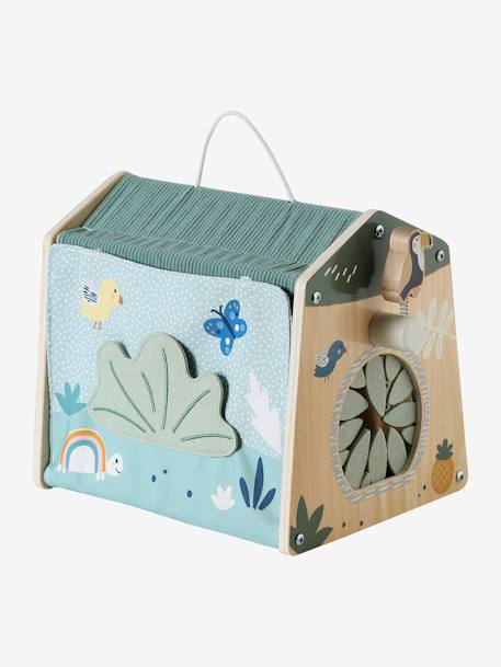 Maison d'activités des animaux Tanzanie en tissu et bois FSC® beige 4 - vertbaudet enfant 