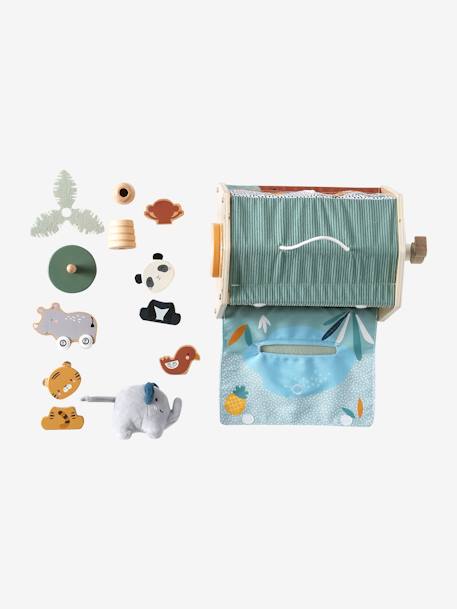 Maison d'activités des animaux Tanzanie en tissu et bois FSC® beige 7 - vertbaudet enfant 