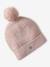 Ensemble bonnet et snood Fille rose pâle 2 - vertbaudet enfant 