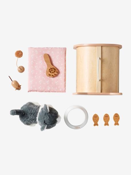 Set animal de compagnie Chat + accessoires en bois FSC® bois 4 - vertbaudet enfant 