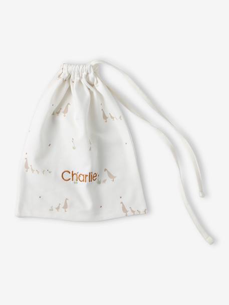 Ensemble naissance bonnet + moufles + chaussons + pochon personnalisable cappuccino 3 - vertbaudet enfant 