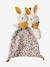 Doudou plat lapin personnalisable + hochet en mallette Dans les bois+Retro flower 11 - vertbaudet enfant 