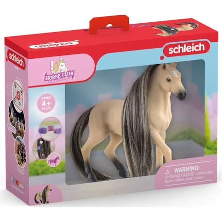 Figurine Schleich de Jument Andalouse à coiffer - Coffret avec Figurine Cheval et Accessoires - Pour Enfants à Partir de 5 ans - BEIGE 2 - vertbaudet enfant 