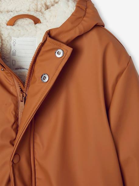 Cire doublé sherpa garçon caramel 4 - vertbaudet enfant 