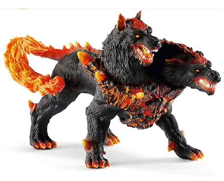 Figurine Cerbère de lave, Enfant, 7 ans et plus, SCHLEICH 42451 Eldrador Creator NOIR 4 - vertbaudet enfant 