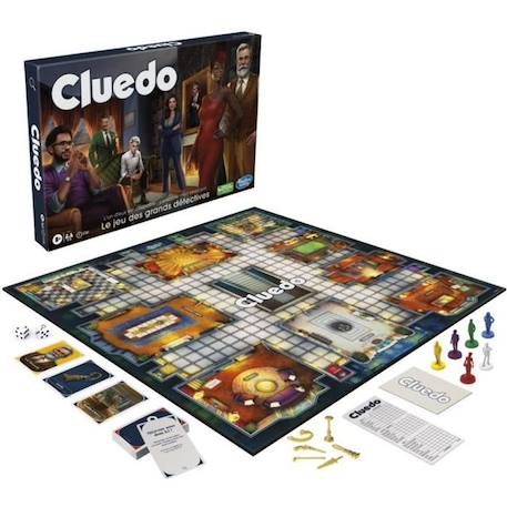 Cluedo Classic, nouvelle version, Jeu de société de réflexion et stratégie, Dès 8 ans BLANC 1 - vertbaudet enfant 