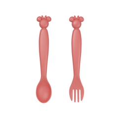 Puériculture-Repas-SET DE 2 COUVERTS SILHOUETTE MINNIE