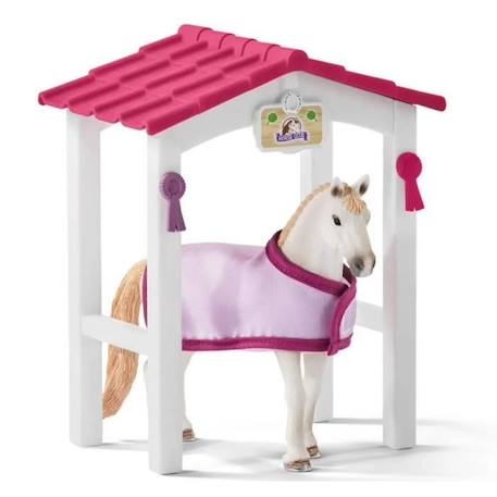 Box avec jument Lusitanienne, coffret schleich avec 12 éléments dont 1 cheval schleich inclus, coffret figurines pour enfants dès 5 BLANC 6 - vertbaudet enfant 