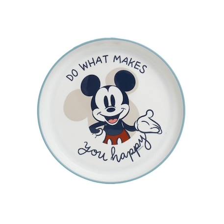 COFFRET REPAS 3 PIECES GOBELET / BOL / ASSIETTE MICKEY - Set 3pcs Non-Sl BLEU 3 - vertbaudet enfant 