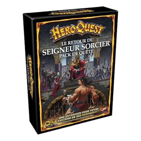 HeroQuest, extension Le retour du Seigneur sorcier, à partir de 14 ans, système de jeu HeroQuest requis - Avalon Hill NOIR 6 - vertbaudet enfant 