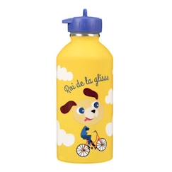 -Gourde Inox Enfant - DRAEGER PARIS - Roi de la glisse - 300 ml - Jaune - Multisport