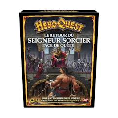 Jouet-Jeux de société-Jeux classiques et de réflexion-HeroQuest, extension Le retour du Seigneur sorcier, à partir de 14 ans, système de jeu HeroQuest requis - Avalon Hill