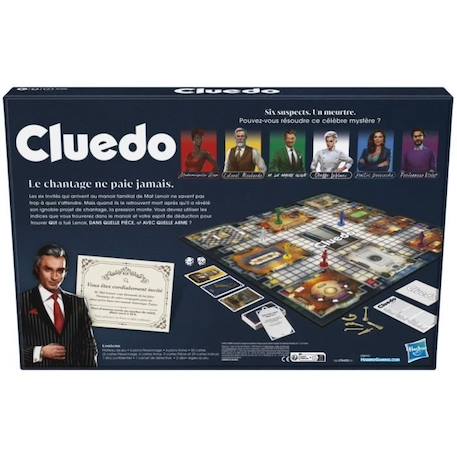 Cluedo Classic, nouvelle version, Jeu de société de réflexion et stratégie, Dès 8 ans BLANC 6 - vertbaudet enfant 