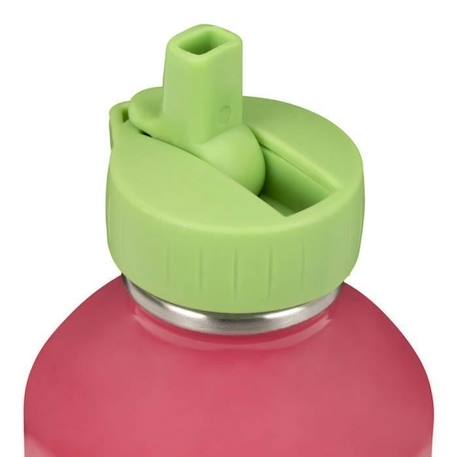 Gourde enfant Acier inoxydable - Facile à nettoyer - Gourde réutilisable - Contenance 300ml - 17 cm x 6,5 cm - Rose - Petit poussin ROSE 2 - vertbaudet enfant 