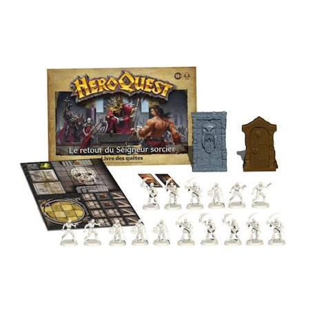 HeroQuest, extension Le retour du Seigneur sorcier, à partir de 14 ans, système de jeu HeroQuest requis - Avalon Hill NOIR 3 - vertbaudet enfant 