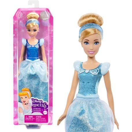 Cendrillon Poupée 29 cm, Mattel Poupée Disney Princesses habillage et accessoires HLW06 BLANC 1 - vertbaudet enfant 