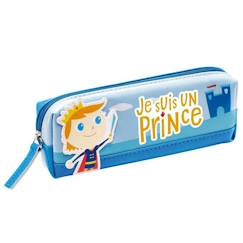 -Trousse enfant - DRAEGER PARIS - Je suis un prince - Bleu - Zippée - 19 x 6 x 3,5 cm