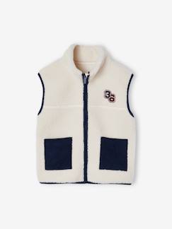 -Gilet en sherpa sans manches Garçon