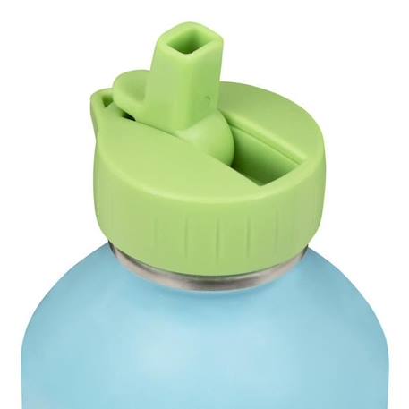 Gourde enfant Acier inoxydable - Facile à nettoyer - Gourde réutilisable - Contenance 300ml - 17 cm x 6,5 cm - Bleu - Copain génial BLEU 2 - vertbaudet enfant 