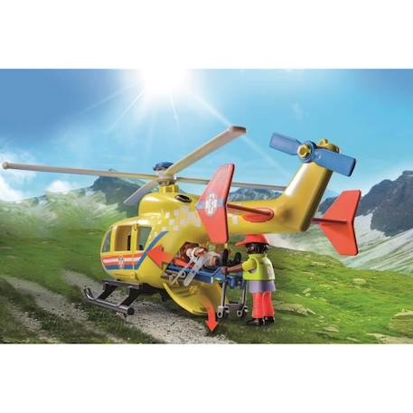 PLAYMOBIL 71203 Hélicoptère de secours, Figurine, City Action Les Secouristes BLEU 6 - vertbaudet enfant 