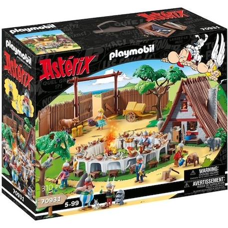 PLAYMOBIL 70931 Le banquet du village, Astérix, Personnages de la BD, Dès 5 ans BLANC 1 - vertbaudet enfant 