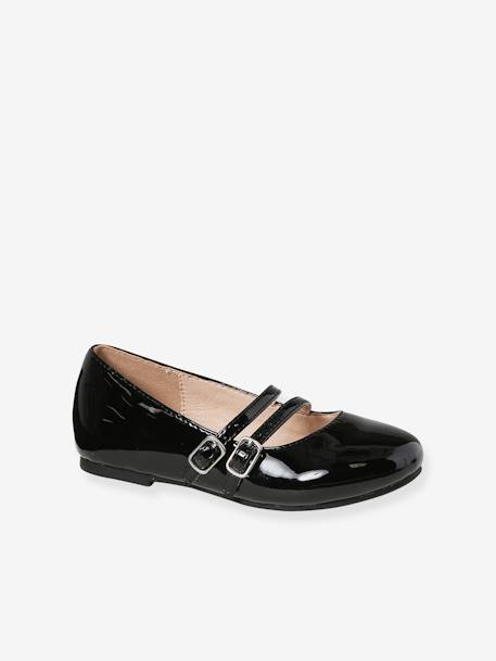 Ballerine double bride noir 1 - vertbaudet enfant 