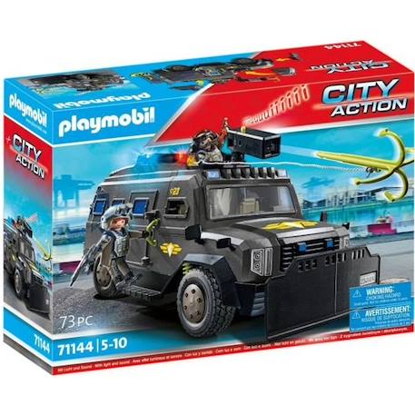 PLAYMOBIL 71144 Véhicule d'intervention des forces spéciales, Les policiers, City Action, Unité d'élite, 73 pièces, Dès 5 ans BLANC 1 - vertbaudet enfant 