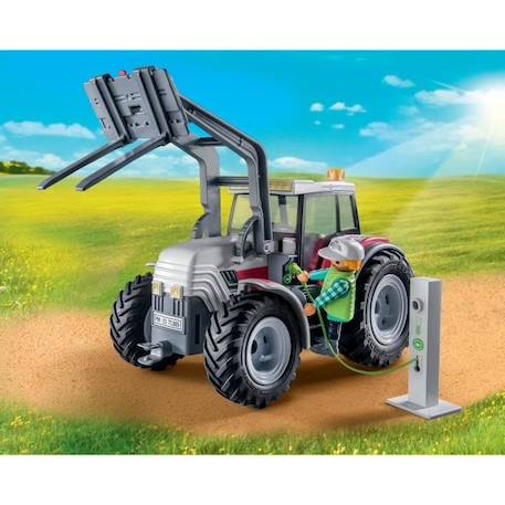 PLAYMOBIL 71305 Grand tracteur électrique, Country La vie à la ferme, 31 pièces, Dès 5 ans BLEU 4 - vertbaudet enfant 