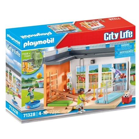 PLAYMOBIL 71328 Salle de sport- City Life - L'école - Aimer apprendre Univers scolaire BLANC 1 - vertbaudet enfant 