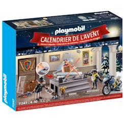 Jouet-Calendrier de l'Avent PLAYMOBIL - Police - La magie de Noël - 24 cases à ouvrir