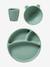 Coffret repas en silicone lot vert+set baby blue+set imprimé+set vieux rose 2 - vertbaudet enfant 