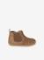 Boots souples en cuir zippées et élastiquées camel+marine 2 - vertbaudet enfant 