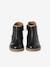 Boots cuir bébé fille élastiqués CAMEL+marine+noir 20 - vertbaudet enfant 