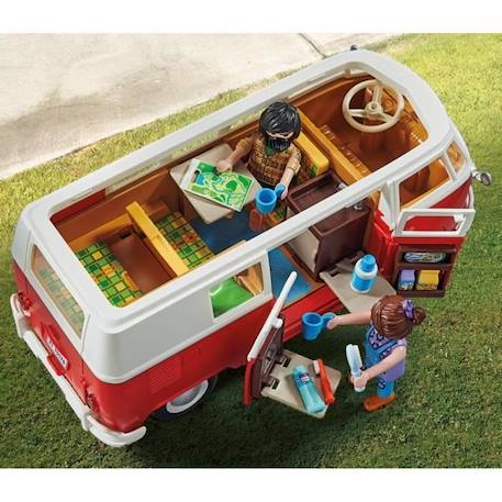 PLAYMOBIL 70176 Volkswagen T1 Combi, Classic Cars, Voiture de collection BLANC 4 - vertbaudet enfant 