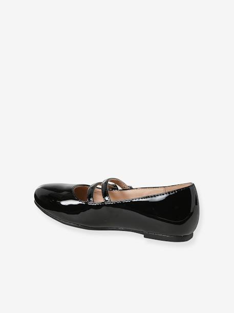 Ballerine double bride noir 3 - vertbaudet enfant 