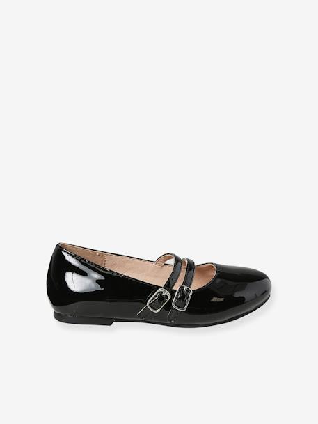 Ballerine double bride noir 2 - vertbaudet enfant 