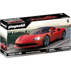 Jouet-Jeux d'imagination-Figurines, mini mondes, héros et animaux-PLAYMOBIL - 71020 - Ferrari SF90 Stradale - Classic Cars - Voiture de collection