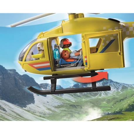 PLAYMOBIL 71203 Hélicoptère de secours, Figurine, City Action Les Secouristes BLEU 5 - vertbaudet enfant 