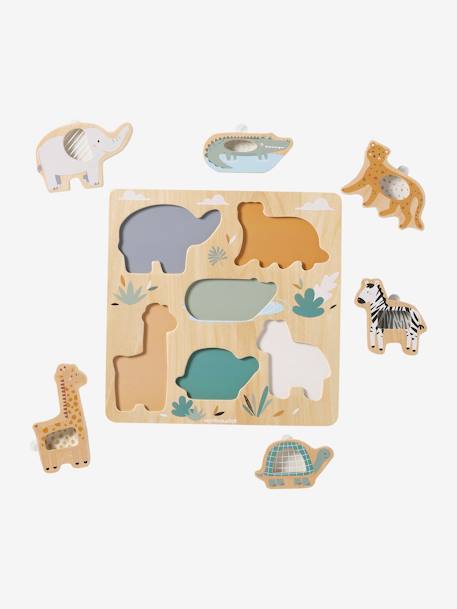 Puzzle Tanzanie 2 en 1 en bois FSC® vert 5 - vertbaudet enfant 