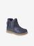 Boots cuir bébé fille élastiqués CAMEL+marine+noir 11 - vertbaudet enfant 